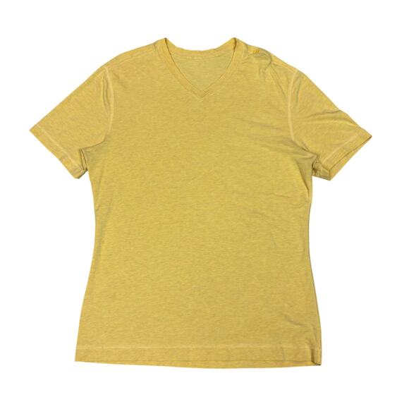 lululemon athletica Other - Lululemon Athletica V Neck Short Sleeve T Shirt Men's Medium Gym Run Walk Hike